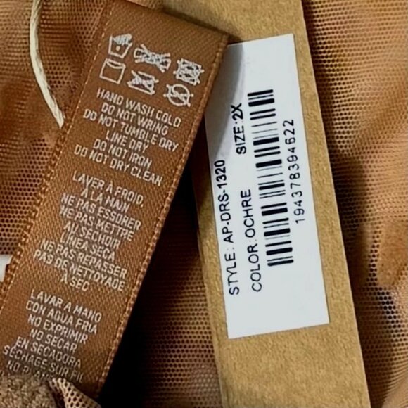 SKIMS After Hours Slip Dress Ochre Womens 2X - Picture 10 of 13